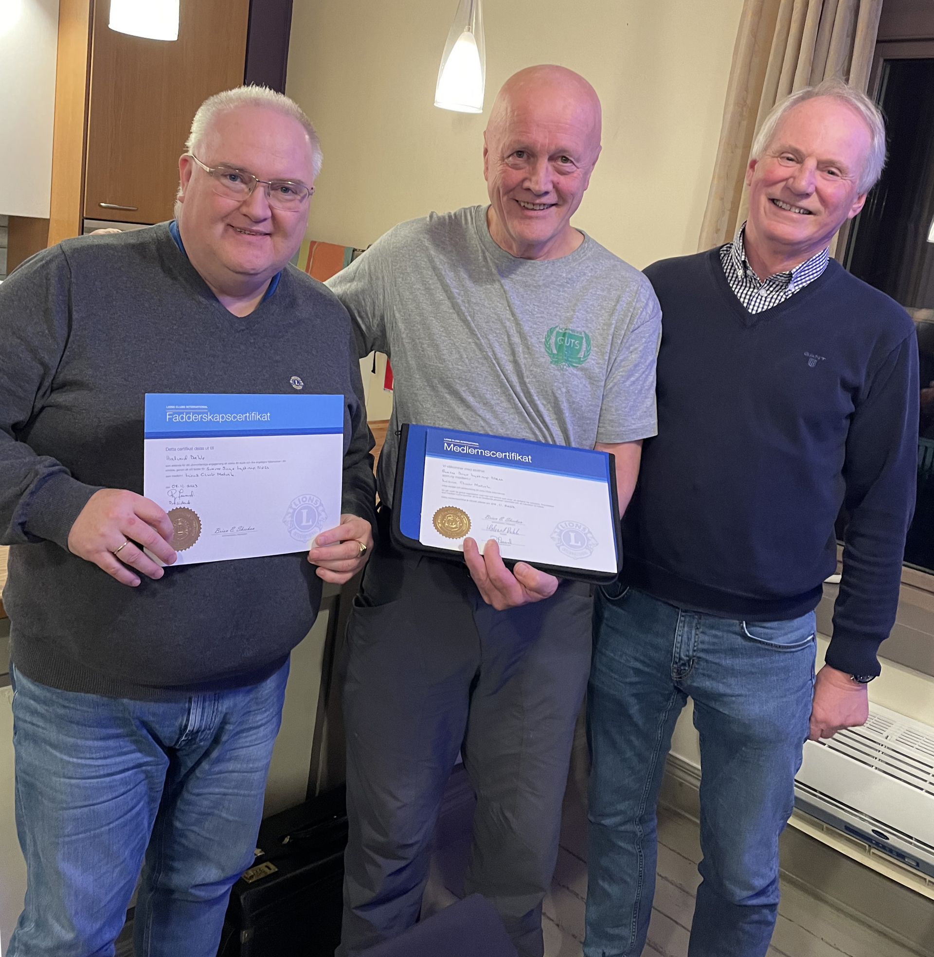 Sverre ble nytt medlem i klubben!